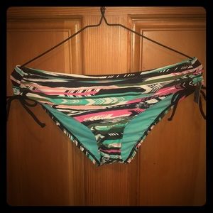 Mossimo Striped/Chevron Bikini Bottoms
